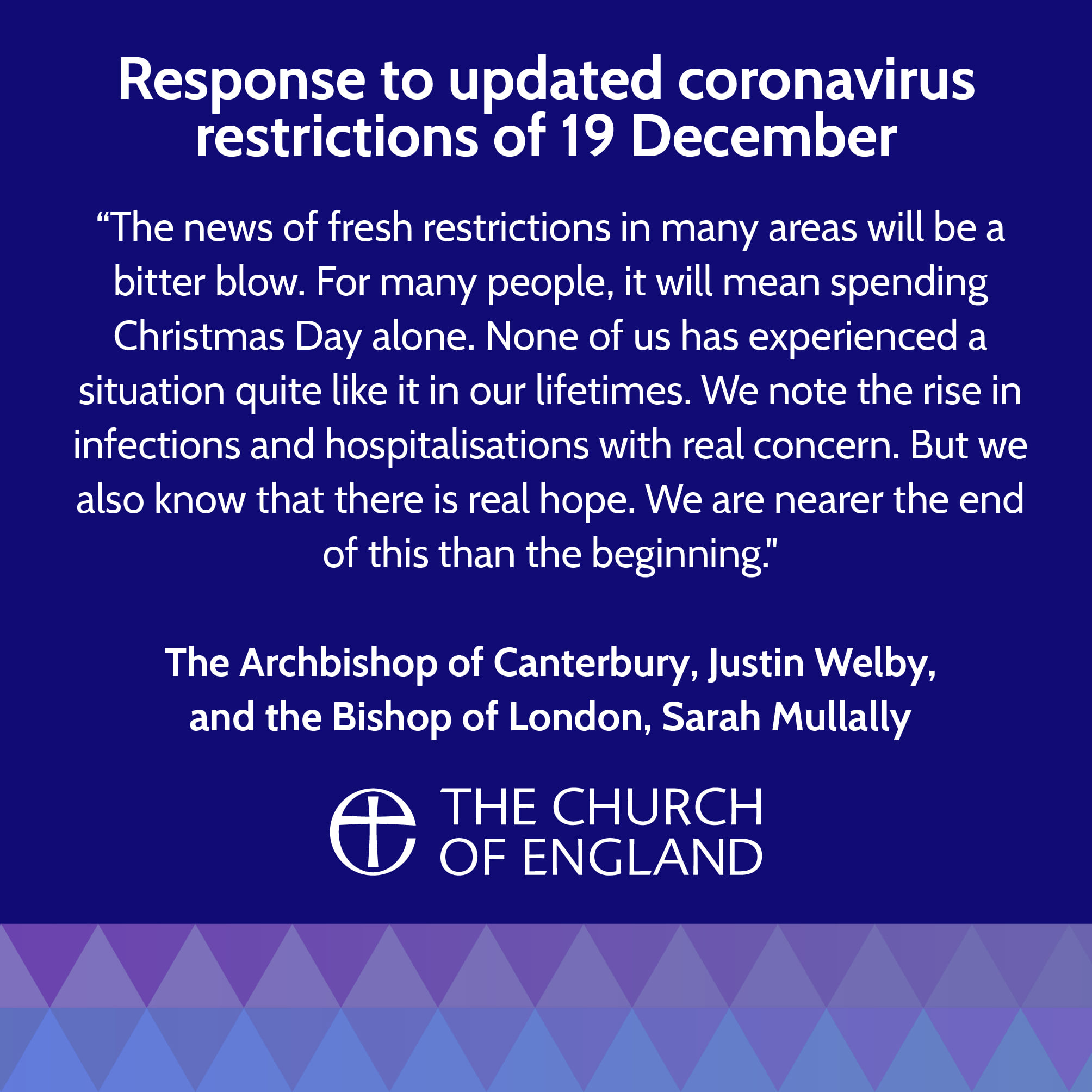 Church of England message from