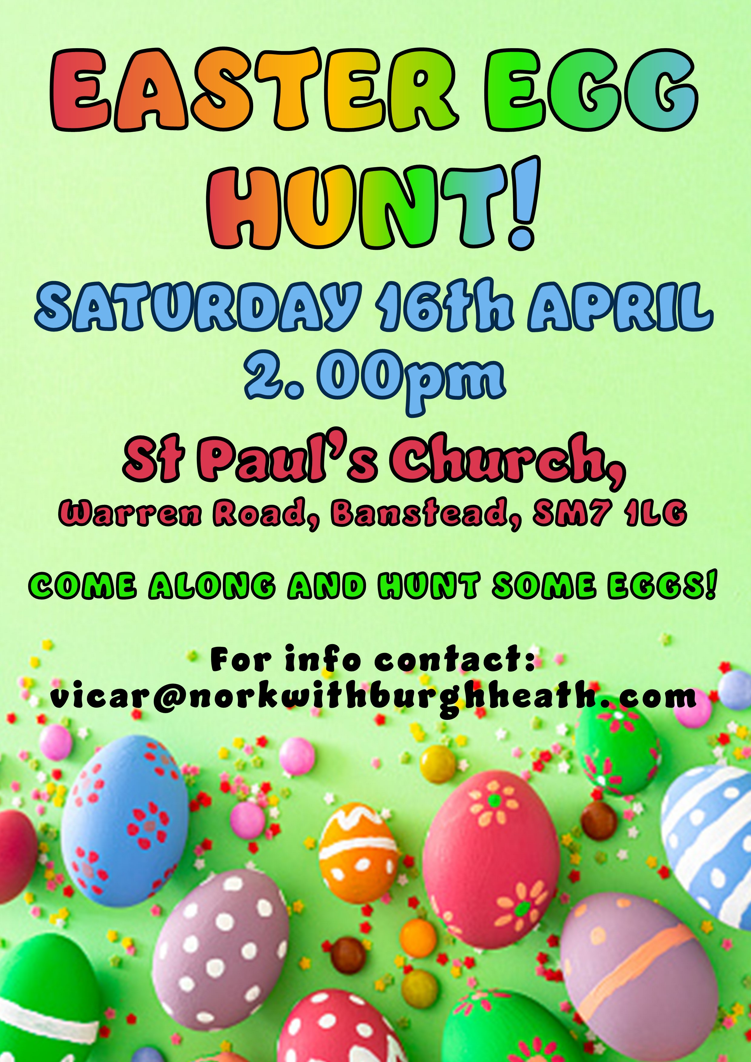 Parish Easter Egg Hunt - Satur