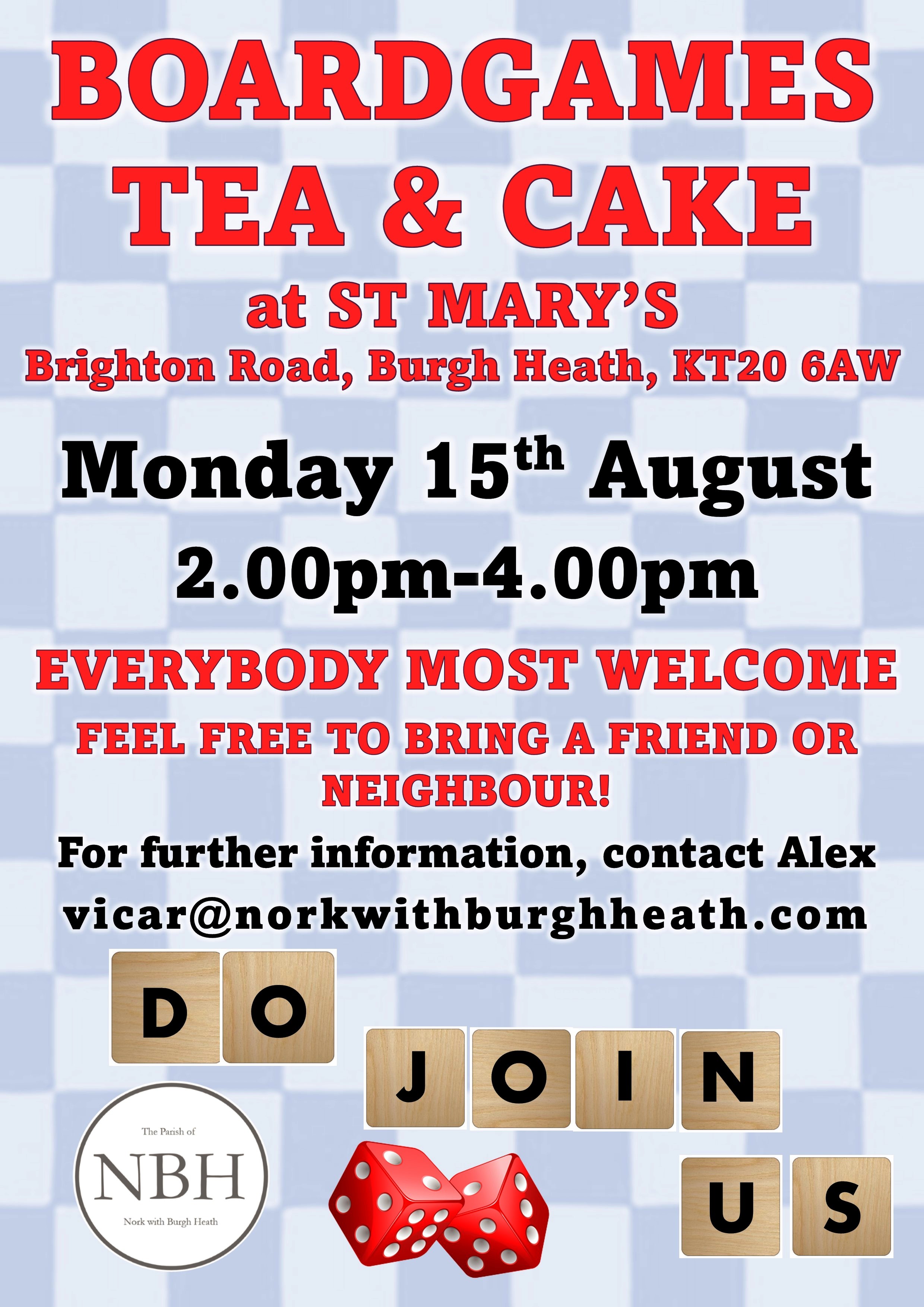 Tea Cake & Board Games St Mary