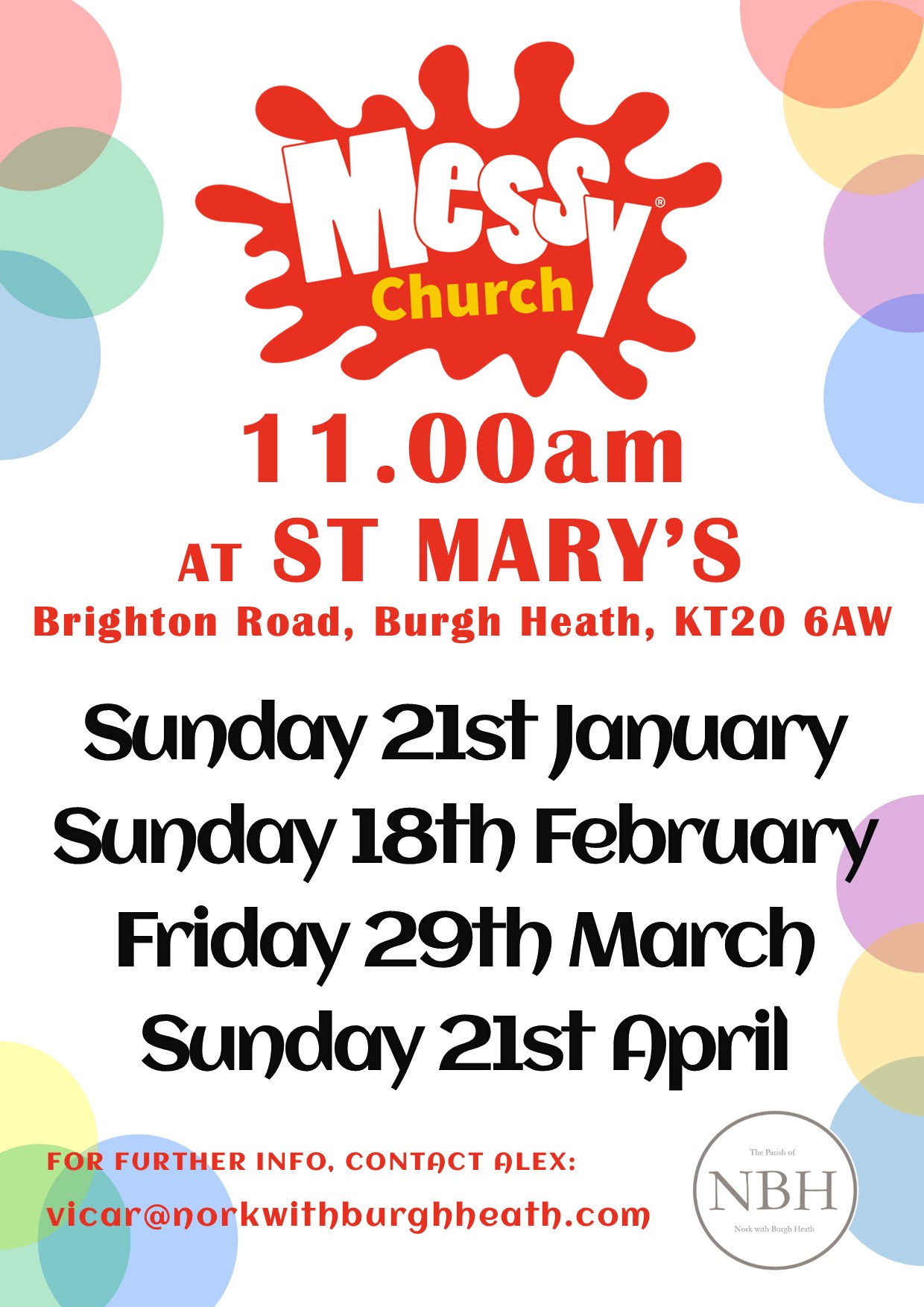 Messy Church January to April 